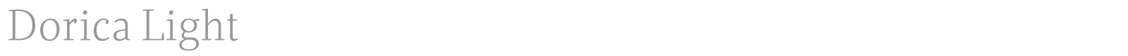 Dorica font preview